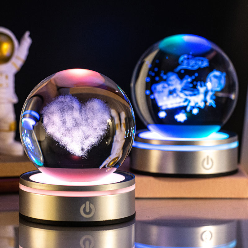 Creative Colorful 3D Luminous Crystal Ball - EverybodyBuying